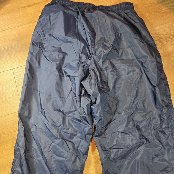 Vintage Nike Men’s Large Navy Blue Nylon Swishy Sweatpants Cotton Lined Track - Picture 12 of 15